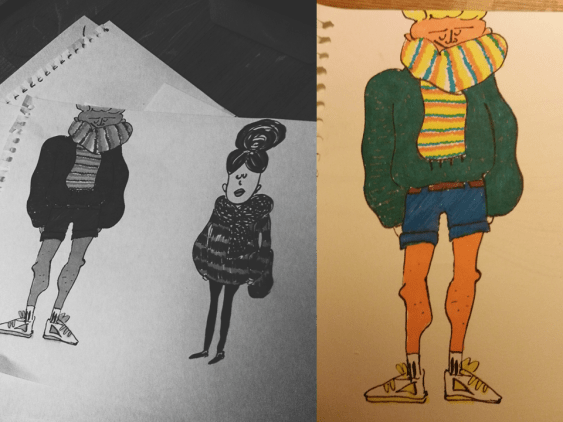 Dude: 'It's getting a bit nippy, I think Imma put on a big ass sweater and scarf and have naked legs.'