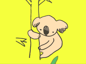 KOALA 01 gul og lys orange