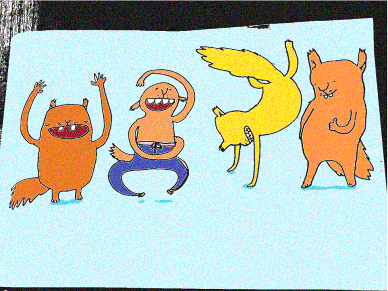 Happy squirrels edited color