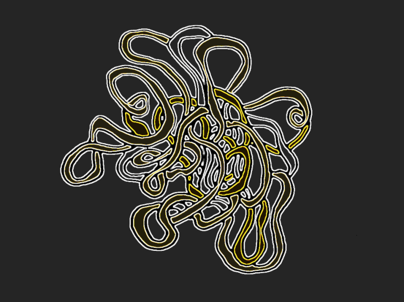 nudler sort hvid og gul negativ effekt