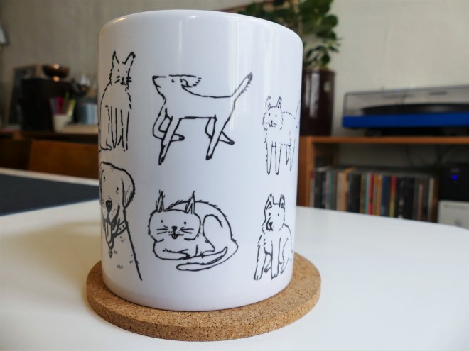 mug doodle pets cats dogs cute